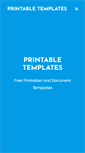 Mobile Screenshot of printabletemplates.com