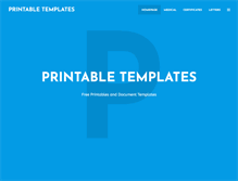 Tablet Screenshot of printabletemplates.com